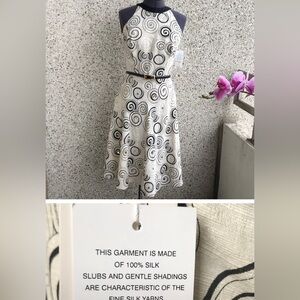 Romantic midi silk dress size 8 from Chetta B